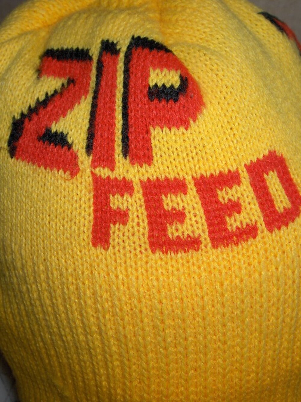 Zip Feed Stocking Cap, Vintage